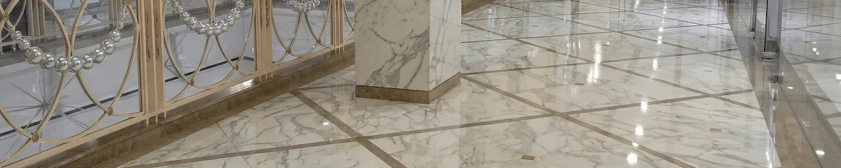 Beautiful marble floor professionally installed in Toledo, OH